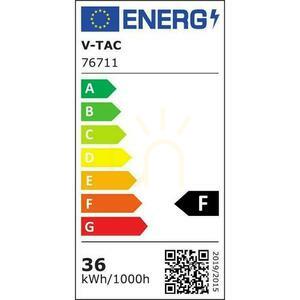 Plafond V-TAC 36W LED Rund 42cm Utanpåliggande Pilot Rörelsesensor IP44 Svart VT-8630S 4000K 3820lm small 12