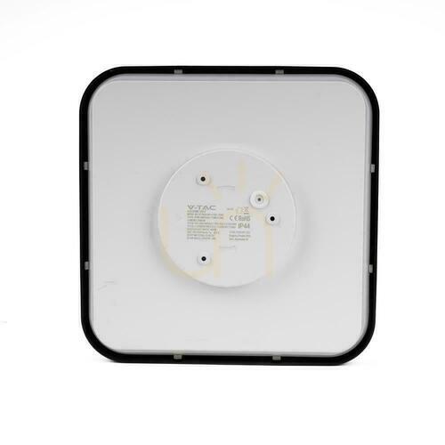 Kontrollera Svart fyrkantig LED-plafond med mikrovågsrörelsesensor och fjärrkontroll V-TAC VT-8618S 18 W 4000 K