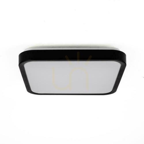 Kontrollera Svart fyrkantig LED-plafond med mikrovågsrörelsesensor och fjärrkontroll V-TAC VT-8618S 18 W 4000 K