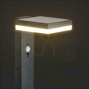 V-TAC 80 cm solcellsstolpe 5,5 W LED IP54 fyrkantig svart VT-1167 3000K 220lm 3 års garanti small 1