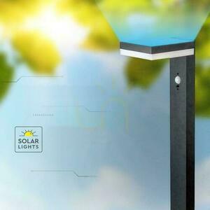 V-TAC 80 cm solcellsstolpe 5,5 W LED IP54 fyrkantig svart VT-1167 3000K 220lm 3 års garanti small 4