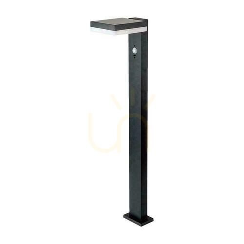 Kontrollera V-TAC 80 cm solcellsstolpe 5,5 W LED IP54 fyrkantig svart VT-1167 3000K 220lm 3 års garanti
