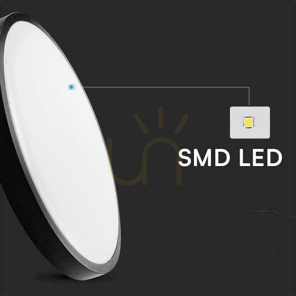 Kontrollera Plafond V-TAC 24W LED Rund 35cm Utanpåliggande Pilot Rörelsesensor IP44 Svart VT-8624S 4000K 2500lm Plafond V-TAC 24W LED Rund 35cm Utanpåliggande Pilot Rörelsesensor IP44 Svart VT-8624S 4000K 2500lm
