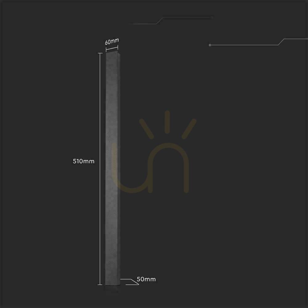 Utsikt LED Line V-TAC 10W IP65 Svart 51cm VT-1173 3000K 1250lm Väggmontering. LED Line V-TAC 10W IP65 Svart 51cm VT-1173 3000K 1250lm Väggmontering.