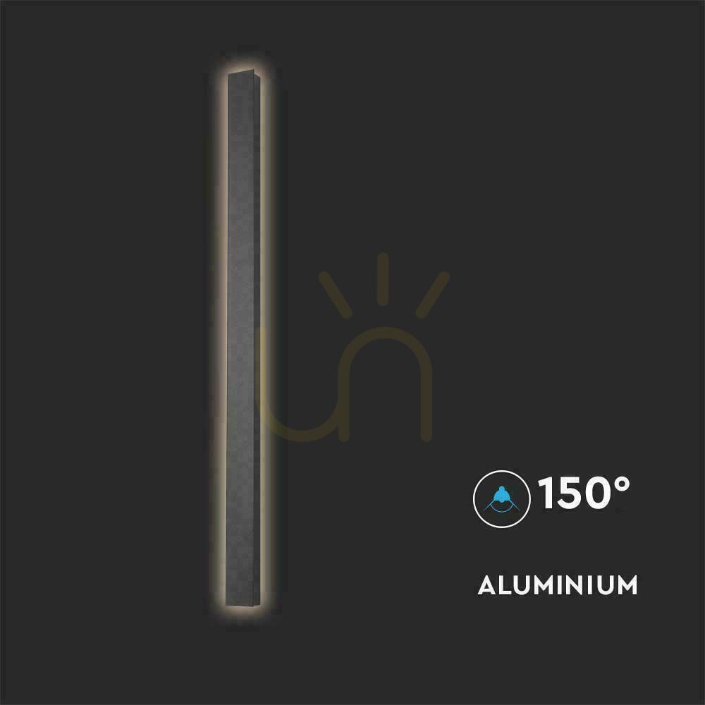 Förhandsvisning V-TAC VT-1173 LED-vägglampa för utomhusbruk antracit 10 W 4000 K 1300 lm 51 cm IP65 V-TAC VT-1173 LED-vägglampa för utomhusbruk antracit 10 W 4000 K 1300 lm 51 cm IP65