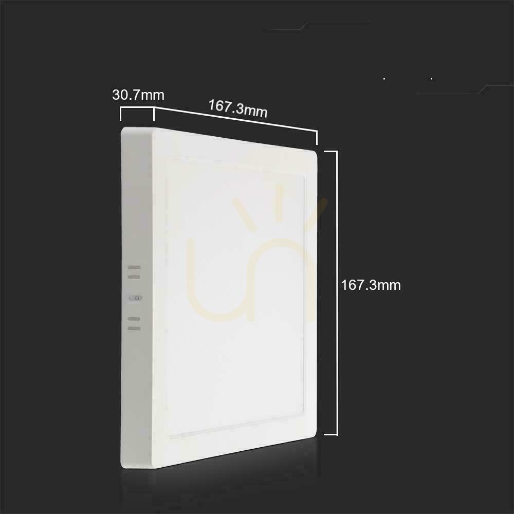 Display V-TAC Ytmonterad LED Panel Premium Downlight 12W Square 170x170 VT-60012 3000K 1200lm. V-TAC Ytmonterad LED Panel Premium Downlight 12W Square 170x170 VT-60012 3000K 1200lm.