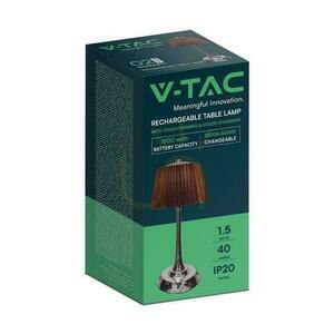 V-TAC 1,5W LED nattduksbordslampa 28cm USB-laddning Dimbar brons VT-7968 3000K-6000K 40lm small 3