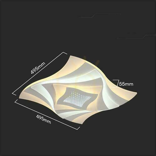 Kontrollera V-TAC 63W LED Dimbar takarmatur Vit Pilot VT-7734 3000K-4000K-6000K 6500lm.