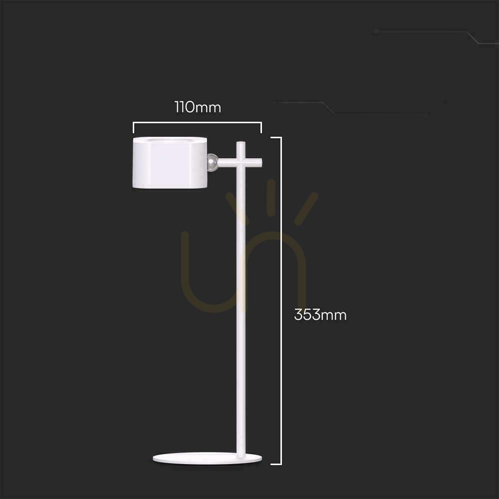 Visa V-TAC 4-i-1 skrivbordslampa 35 cm tapetklämma ficklampa 3W LED CCT vit VT-10115 3000K-6000K 300lm V-TAC 4-i-1 skrivbordslampa 35 cm tapetklämma ficklampa 3W LED CCT vit VT-10115 3000K-6000K 300lm