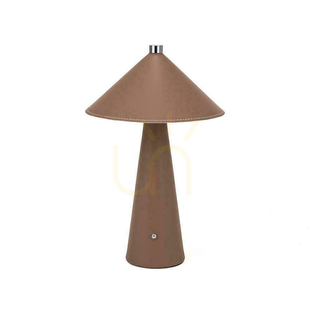Utsikt V-TAC 3W LED nattduksbordslampa 33cm CCT USB-C laddning dimbar brunt läder VT-10117 3000K-6000K 240lm V-TAC 3W LED nattduksbordslampa 33cm CCT USB-C laddning dimbar brunt läder VT-10117 3000K-6000K 240lm
