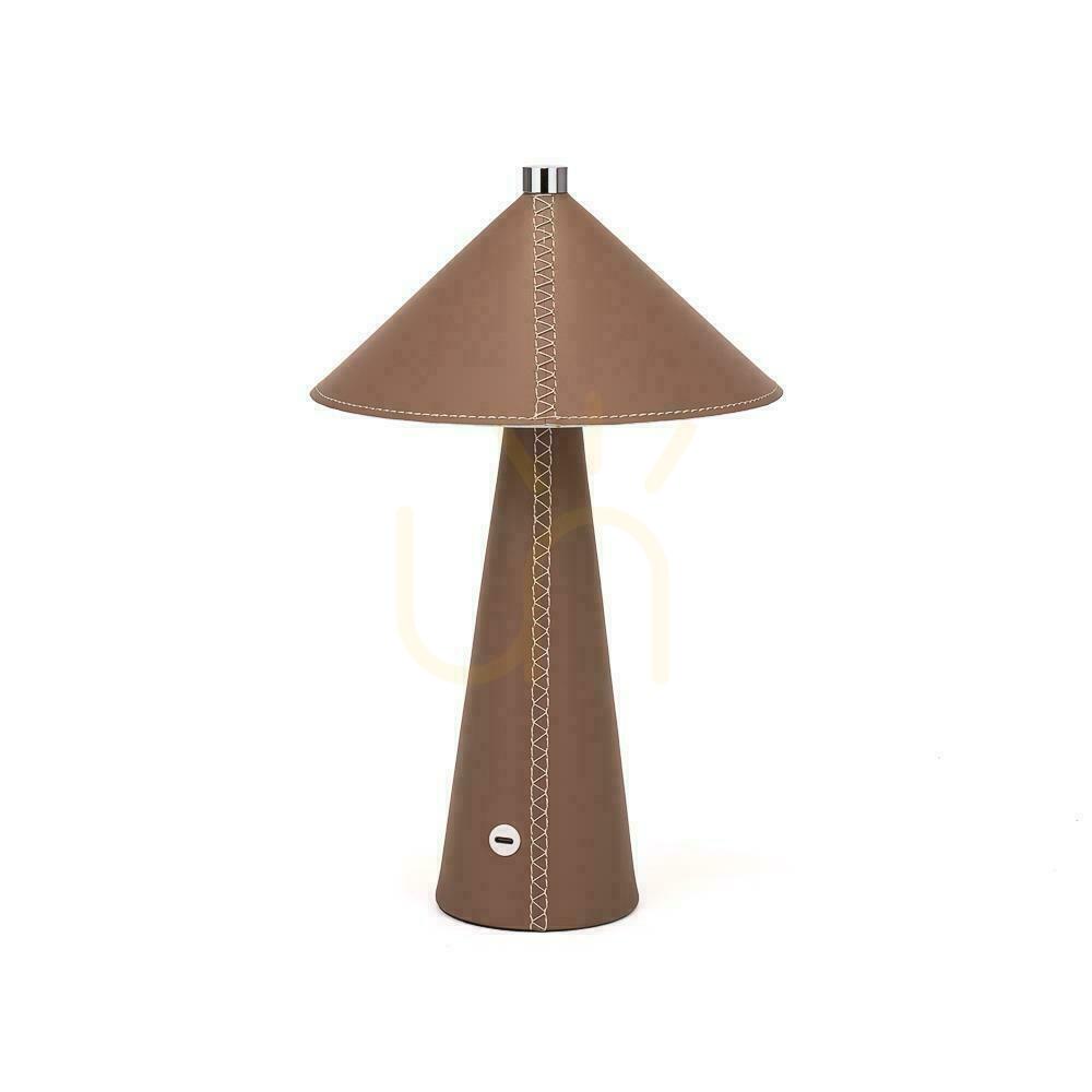 Förhandsvisning V-TAC 3W LED nattduksbordslampa 33cm CCT USB-C laddning dimbar brunt läder VT-10117 3000K-6000K 240lm V-TAC 3W LED nattduksbordslampa 33cm CCT USB-C laddning dimbar brunt läder VT-10117 3000K-6000K 240lm