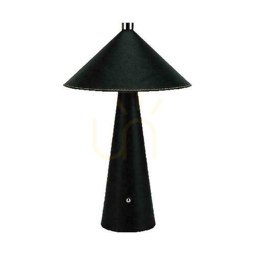 Kontrollera V-TAC 3W LED nattduksbordslampa 33cm CCT USB-C laddning dimbar svart läder VT-10117 3000K-6000K 240lm