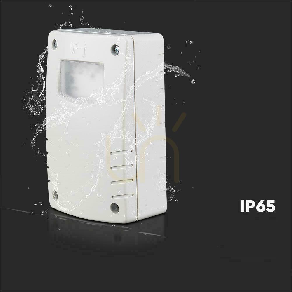 Utsikt Skymningsljussensor med timer V-TAC 10A 2400W 3-500LUX IP65 VT-81007 5 års garanti Skymningsljussensor med timer V-TAC 10A 2400W 3-500LUX IP65 VT-81007 5 års garanti