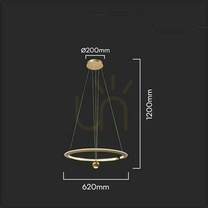 V-TAC 46W LED pendelarmatur VT-10126 3000K 5500lm 1 V-TAC 46W LED pendelarmatur VT-10126 3000K 5500lm small 1