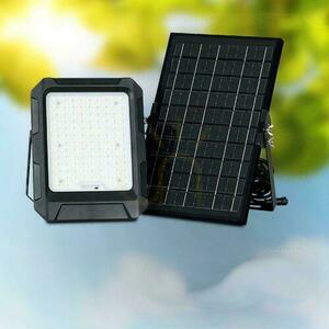 V-TAC Solar LED-projektor 10W Fjärrkontroll, AUTO, Timer, IP65 Svart VT-55W 4000K 1000lm small 7