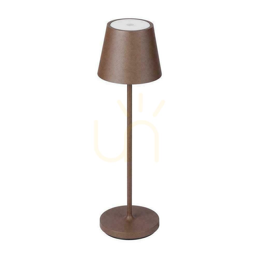 Utsikt V-TAC 1,5W LED-bordslampa Nattlampa Laddning Dimbar IP54 Brons, Corten VT-7997 3000K 150lm V-TAC 1,5W LED-bordslampa Nattlampa Laddning Dimbar IP54 Brons, Corten VT-7997 3000K 150lm