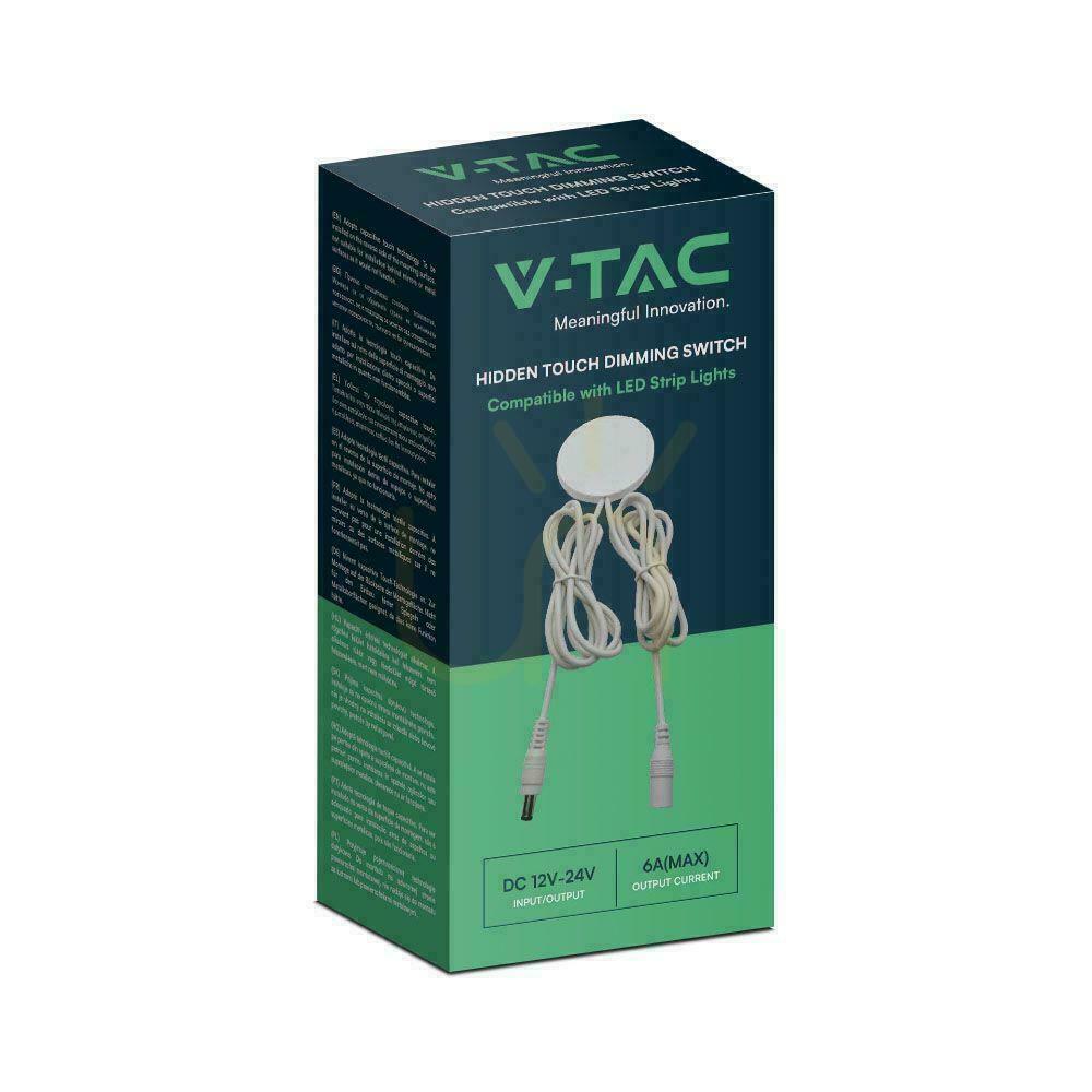 Utsikt Beröringsbrytare dold under diskmöbel V-TAC vit VT-2412 Beröringsbrytare dold under diskmöbel V-TAC vit VT-2412