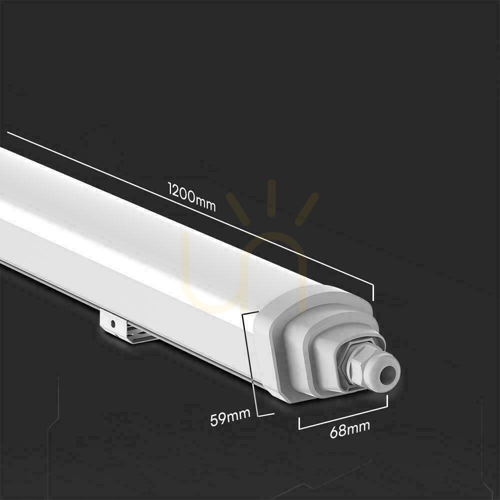 Visa V-TAC SAMSUNG CHIP GT-SERIES 120cm 36W 120Lm/W VT-12035 4000K 4320lm Hermetisk LED-armatur 3 års garanti V-TAC SAMSUNG CHIP GT-SERIES 120cm 36W 120Lm/W VT-12035 4000K 4320lm Hermetisk LED-armatur 3 års garanti