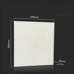 LED-panel V-TAC 25W 600x600 LED-bakgrundsbelysning 33mm 180Lm/W VT-60025 6500K 4500lm 3 LED-panel V-TAC 25W 600x600 LED-bakgrundsbelysning 33mm 180Lm/W VT-60025 6500K 4500lm small 3