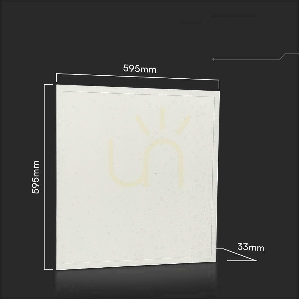 Display LED-panel V-TAC 25W 600x600 LED-bakgrundsbelysning 33mm 180Lm/W VT-60025 6500K 4500lm LED-panel V-TAC 25W 600x600 LED-bakgrundsbelysning 33mm 180Lm/W VT-60025 6500K 4500lm