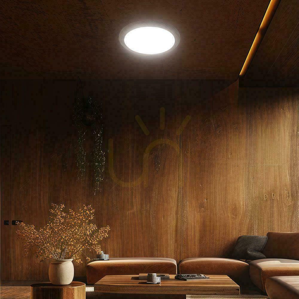 Utsikt Plafond V-TAC 60W WOOD fi.49cm CCT Pilot TIMER VT-8559 3000K-6500K 6000lm Plafond V-TAC 60W WOOD fi.49cm CCT Pilot TIMER VT-8559 3000K-6500K 6000lm