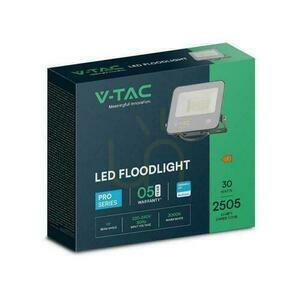 LED-projektor V-TAC 30W 100Lm/W Kabel 1mb SAMSUNG CHIP Svart VT-44035 3000K 2505lm 5 års garanti small 1