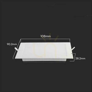 V-TAC 3W LED SAMSUNG CHIP infälld panel fyrkantig 90x90mm VT-61003SQ-S 3000K 330lm 3 V-TAC 3W LED SAMSUNG CHIP infälld panel fyrkantig 90x90mm VT-61003SQ-S 3000K 330lm small 3