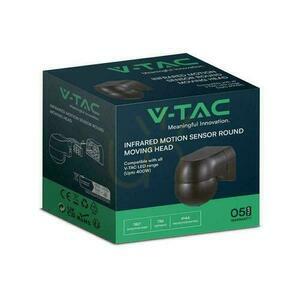 Väggmonterad rörelsesensor 180st rörligt huvud Svart FULL SVART V-TAC VT-8028 small 3