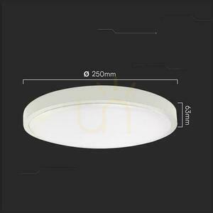 Plafond V-TAC 18W LED SAMSUNG CHIP Rund 25cm Ytmonterad IP44 Vit VT-8618 3000K 1830lm 5 års garanti small 3