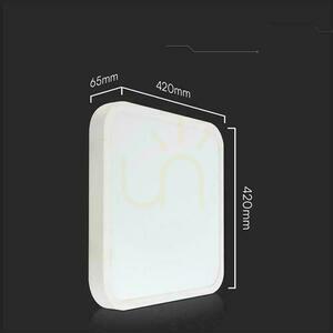 Plafond V-TAC 48W LED SAMSUNG CHIP Square 42x42cm Ytmonterad IP44 Vit VT-8630 3000K 5160lm 5 års garanti small 3