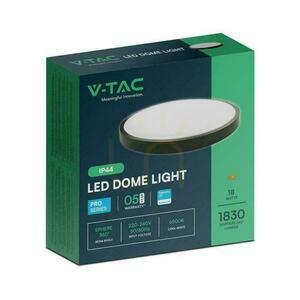 Plafond V-TAC 18W LED SAMSUNG CHIP Rund 25cm Ytmonterad IP44 Svart VT-8618B 4000K 1830lm 5 års garanti small 2