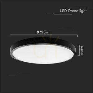 Plafond V-TAC 24W LED SAMSUNG CHIP Rund 30cm Ytmonterad IP44 Svart VT-8624B 6500K 2500lm 5 års garanti small 3