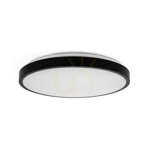 Kontrollera Plafond V-TAC 36W LED SAMSUNG CHIP Rund 35cm Ytmonterad IP44 Svart VT-8630B 4000K 3820lm 5 års garanti