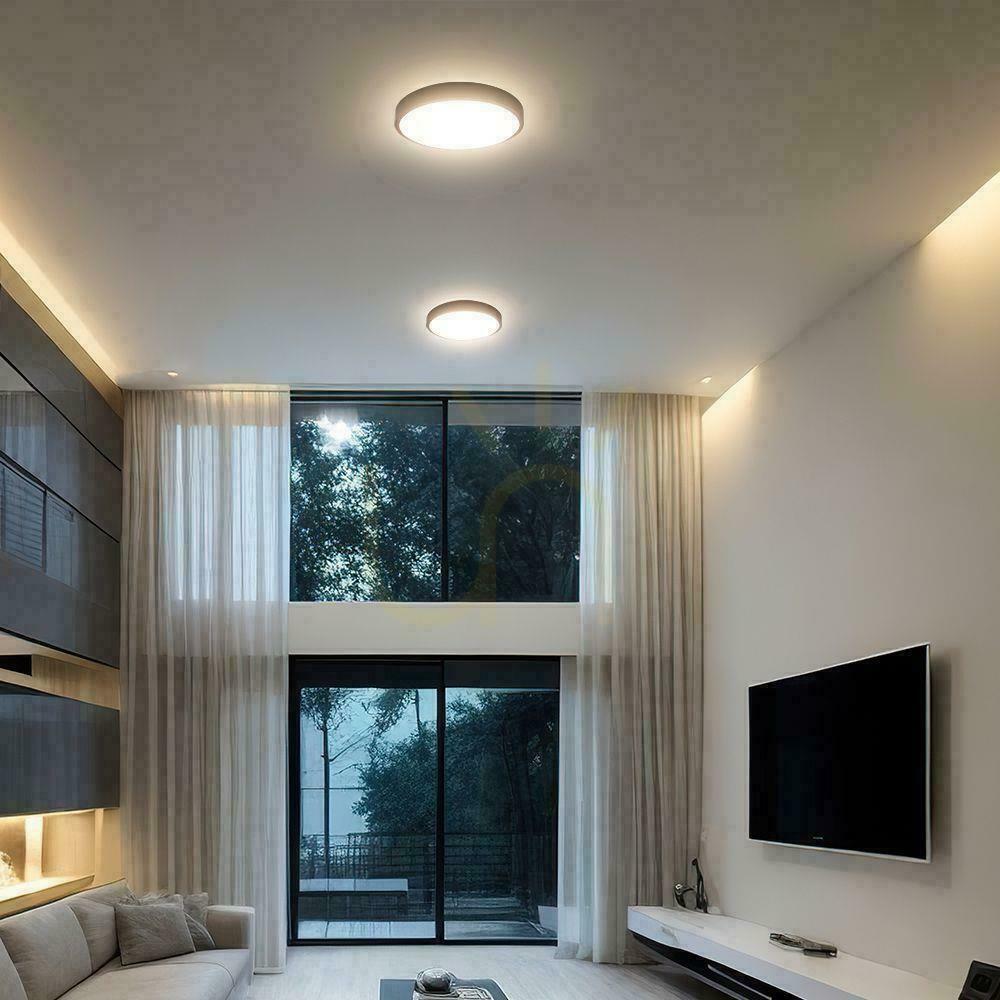 Visa Plafond V-TAC 36W LED SAMSUNG CHIP Rund 35cm Ytmonterad IP44 Svart VT-8630B 6500K 3820lm 5 års garanti Plafond V-TAC 36W LED SAMSUNG CHIP Rund 35cm Ytmonterad IP44 Svart VT-8630B 6500K 3820lm 5 års garanti