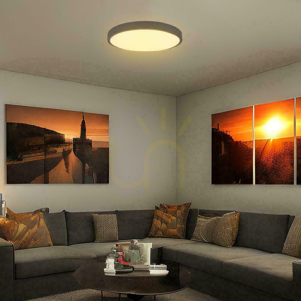 Display Plafond V-TAC 36W LED SAMSUNG CHIP Rund 35cm Ytmonterad IP44 Svart VT-8630B 6500K 3820lm 5 års garanti Plafond V-TAC 36W LED SAMSUNG CHIP Rund 35cm Ytmonterad IP44 Svart VT-8630B 6500K 3820lm 5 års garanti