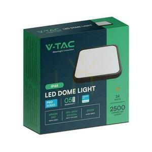Plafond V-TAC 24W LED SAMSUNG CHIP Square 30x30cm Ytmonterad IP44 Svart VT-8624B 6500K 2500lm 5 års garanti small 2