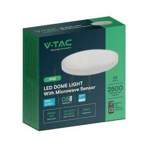Plafond V-TAC 24W LED SAMSUNG CHIP Rund 35cm Utanpåliggande Pilot Rörelsesensor IP44 Vit VT-8624S 3000K 2500lm 5 års garanti small 2