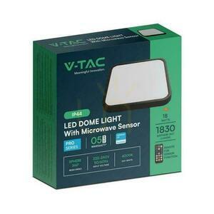 Plafond V-TAC 18W LED SAMSUNG CHIP Square 30x30cm Ytmonterad Pilot Rörelsesensor IP44 Svart VT-8618S 4000K 1830lm 5 års garanti small 2
