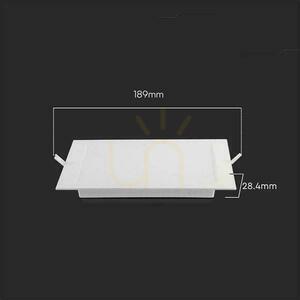 V-TAC Infälld panel 12W LED SAMSUNG CHIP Square 170x170mm VT-61012SQ-S 3000K 1200lm 3 V-TAC Infälld panel 12W LED SAMSUNG CHIP Square 170x170mm VT-61012SQ-S 3000K 1200lm small 3