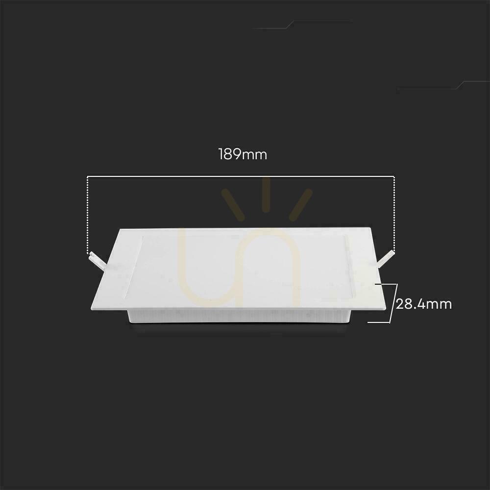 Display V-TAC Infälld panel 12W LED SAMSUNG CHIP Square 170x170mm VT-61012SQ-S 4000K 1200lm V-TAC Infälld panel 12W LED SAMSUNG CHIP Square 170x170mm VT-61012SQ-S 4000K 1200lm