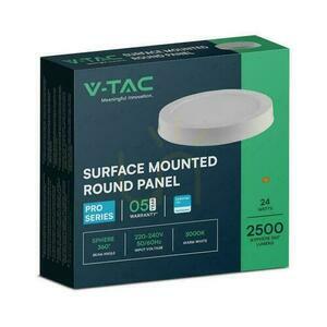 V-TAC 24W LED SAMSUNG CHIP Ytpanel rund 288x31mm VT-60024RD-S 3000K 2500lm small 2