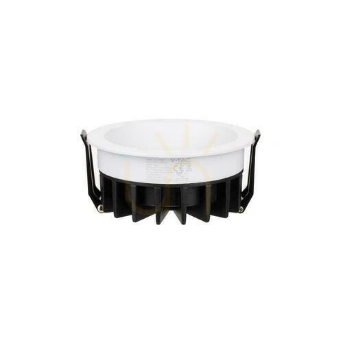 Kontrollera V-TAC LED Downlight 12W BRIDGELUX CHIP CCT Vit Raster Anti Glare Honeycomb VT-17012 3000K-4000K-6400K 1180lm