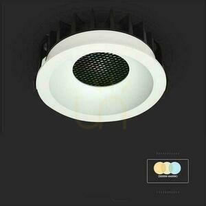 V-TAC LED Downlight 12W BRIDGELUX CHIP CCT Vit Raster Anti Glare Honeycomb VT-17012 3000K-4000K-6400K 1180lm small 7