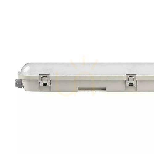 Kontrollera CNBOP Batterytech SAMSUNG CHIP 48W 150cm 120Lm/W CL VT-155048 4000K 5760lm Hermetisk LED nödljusarmatur.