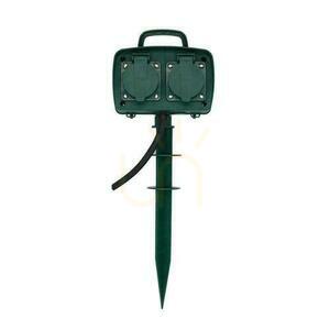 V-TAC Trädgårdsuttag 4 uttag 3m, Pin-in, IP44 Schuko VT-1114-3 small 0