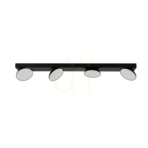 Kontrollera Spotlights Italux Castelio LED 4-arm svart 20W 4000K SPL-31976-4B-BK