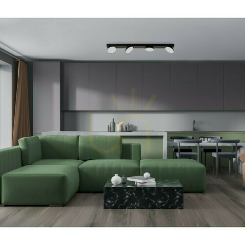 Kontrollera Spotlights Italux Castelio LED 4-arm svart 20W 4000K SPL-31976-4B-BK
