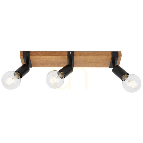Kontrollera Spotlight Italux Molini svart 3-punkt E27 SPL-2079-3