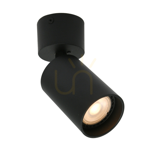Kontrollera Spotlight Italux Nesto GU10 svart aluminium 5,5 cm SPL-23436-1R-BK
