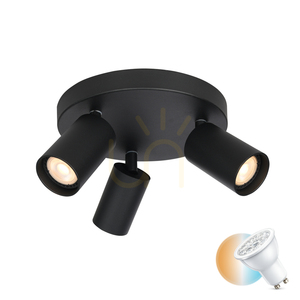 Spotlights Italux Nesto svart GU10 3-ljus 22 cm SPL-23436-3R-BK 0 Spotlights Italux Nesto svart GU10 3-ljus 22 cm SPL-23436-3R-BK small 0